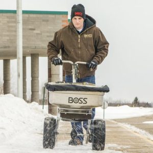 Boss Snow Plows Walk Behind Spreader