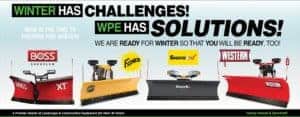 Snow Plowing Solutions from WPE Landscape Equipment