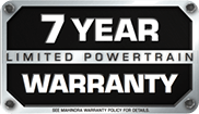 7 Year Limited Powertrain Warranty